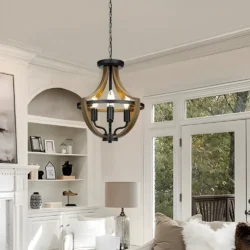 Lustre vintage industriel