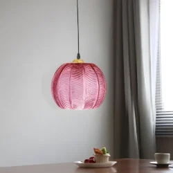 Lustre en verre vintage