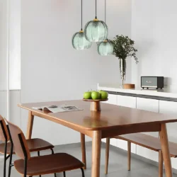 Lustre en verre vintage