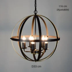 Lustre vintage metal