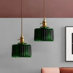 Suspension vintage industriel
