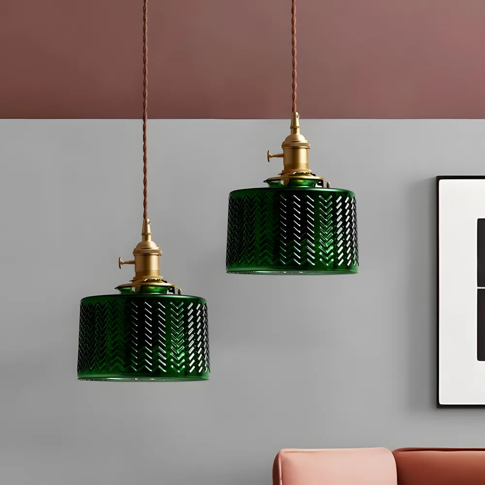 Suspension vintage industriel