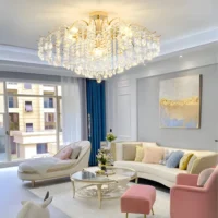 Plafonnier cristal vintage