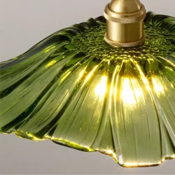 Plafonnier en verre vintage